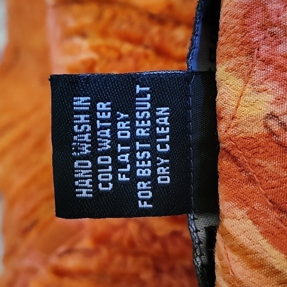 Vtg CASUAL STUDIO Orange Terrycloth Button Down Blazer Shacket - Picture 8 of 8